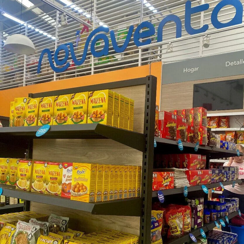 Gondolas para supermercado de uno de nuestros clientes institucionales