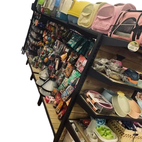 GONDOLA PARA TIENDA DE MASCOTAS