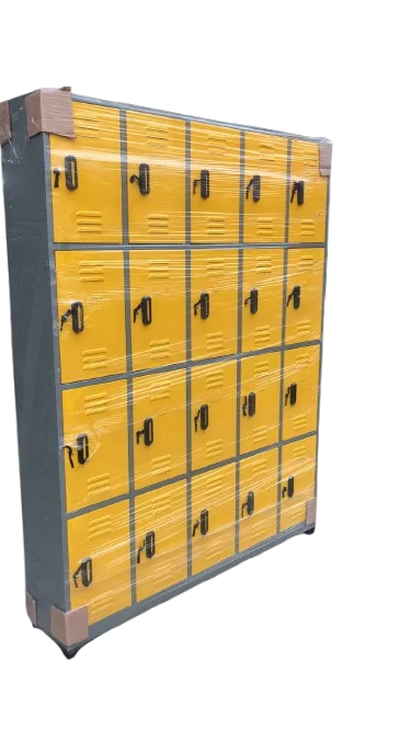 locker metalico amarillo y negro
