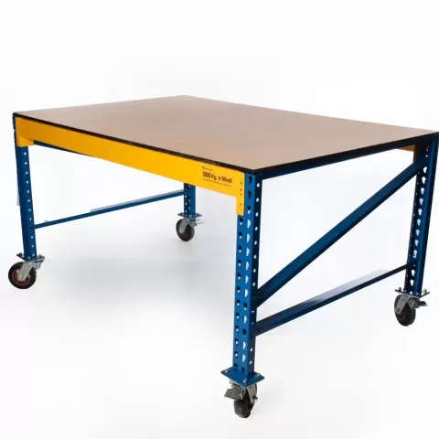 Mesa banco de trabajo industrial portatil