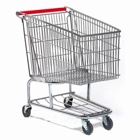 cARRO EN VARILLA METALICA CROMADA IDEAL PARA SUPERMERCADSO