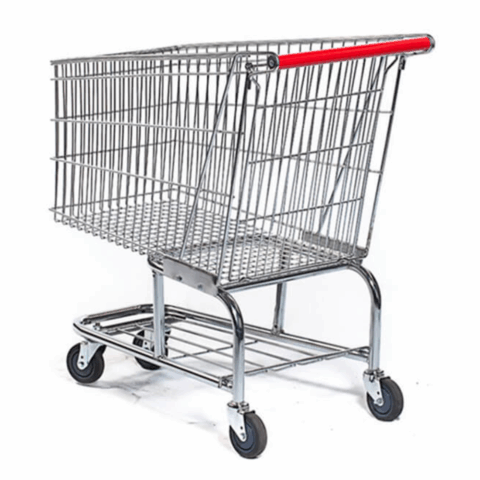 CARROS CROMADOS METALICOS PARA SUPERMERCADOS