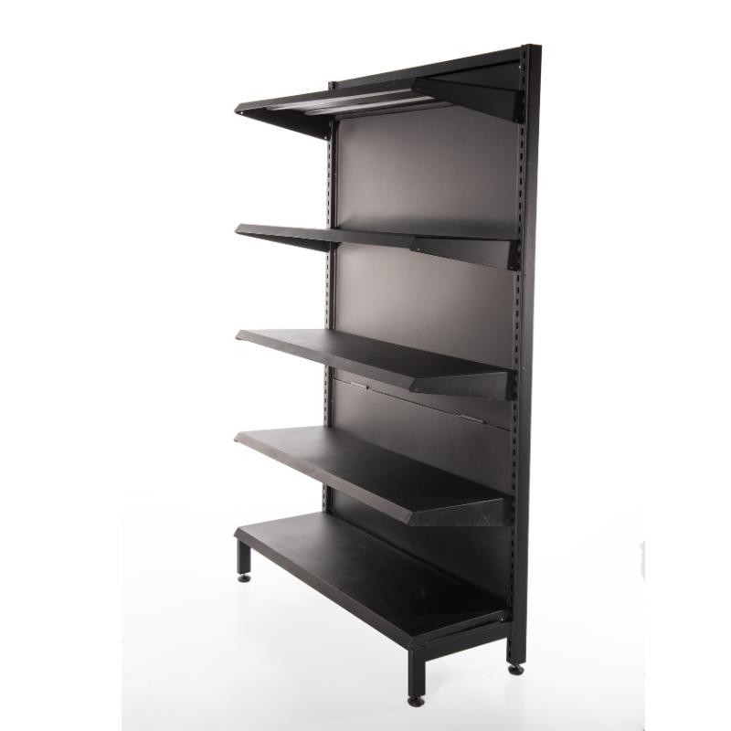 Gondola negra para supermercados