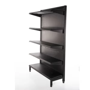 GONDOLA METALICA PARA SUPERMERCADOS EN MEDELLIN COLOR NEGRA