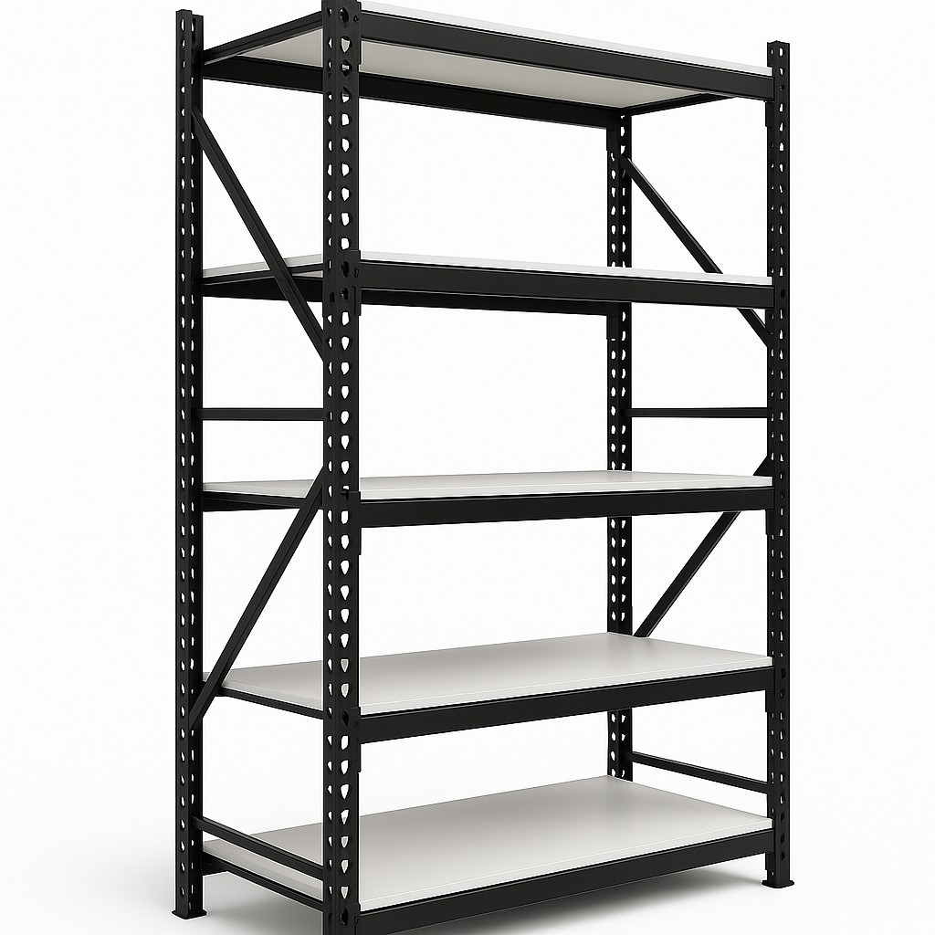 estanteria de enganche facil para cargas hasta 150 x nivel color negro piso metalico EL PRODUCTO MAS VENDIDO DE ESTANTERIAS MEDELLIN