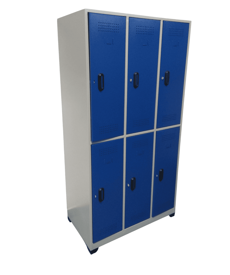 LOCKER METALICO DOS COLORES DE ESTANTERIAS MEDELLIN