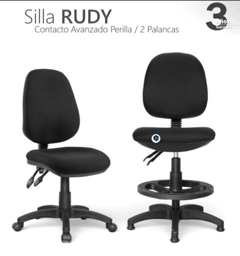Silla secretarial RUDY ESPALDAR ALTO Y MEDIO
