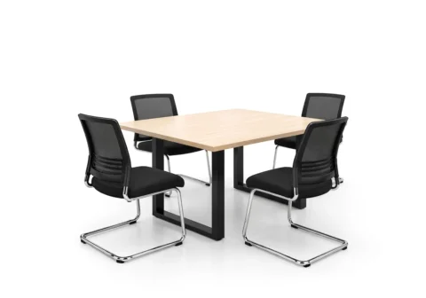 Mesa de reuniones 4 puestos cuadrada OMEGA