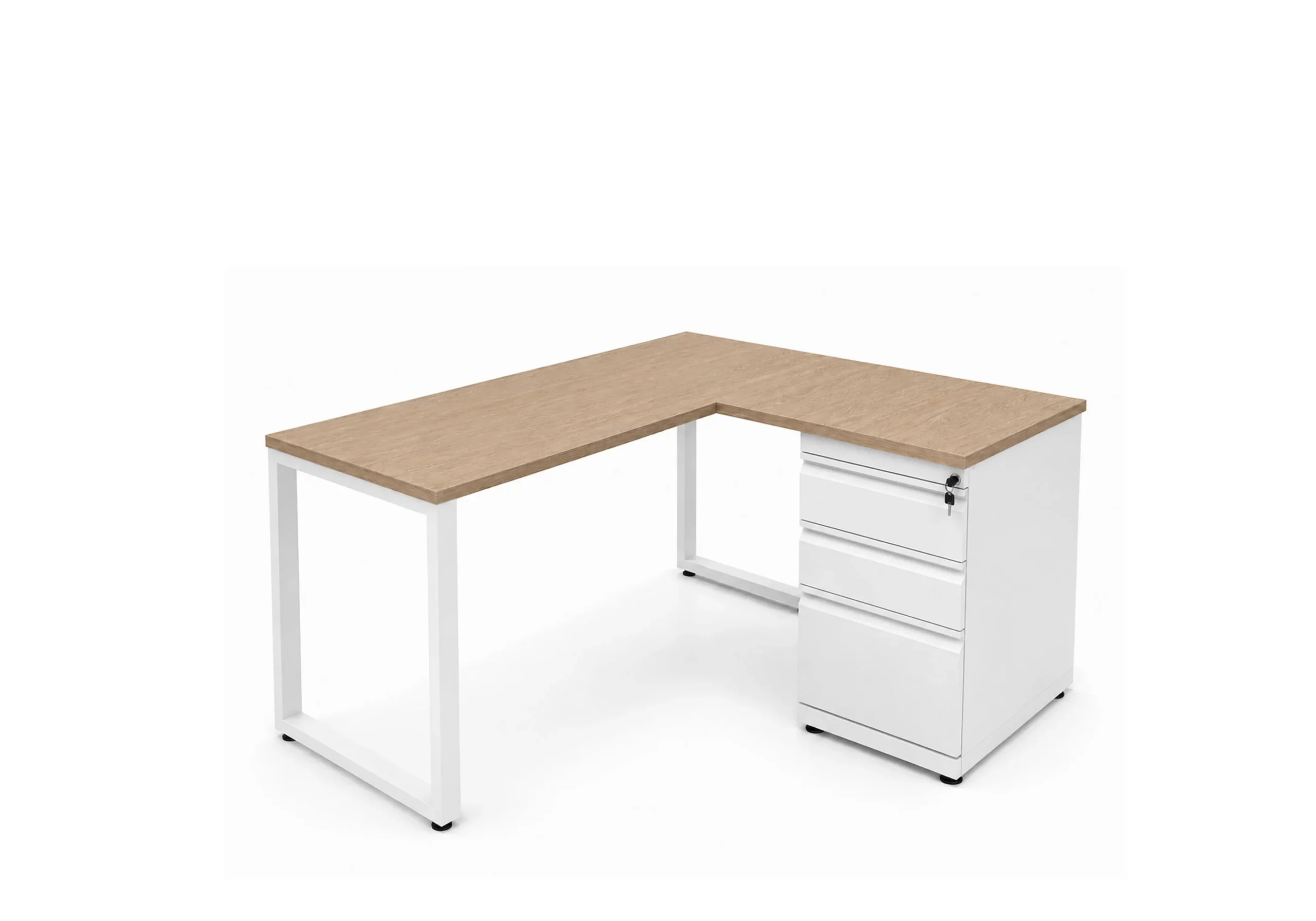 Escritorio con retorno y archivo OMEGA-LINEA BENCH