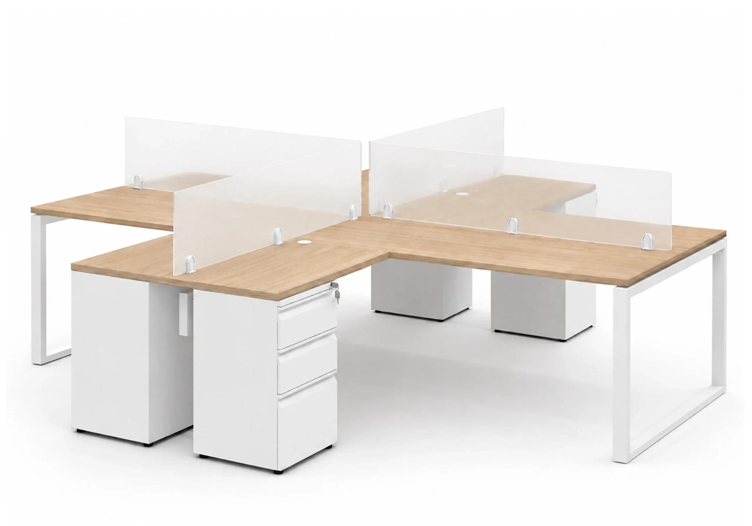 Modulo 4 puestos con retorno y archivo OMEGA-LINEA BENCH