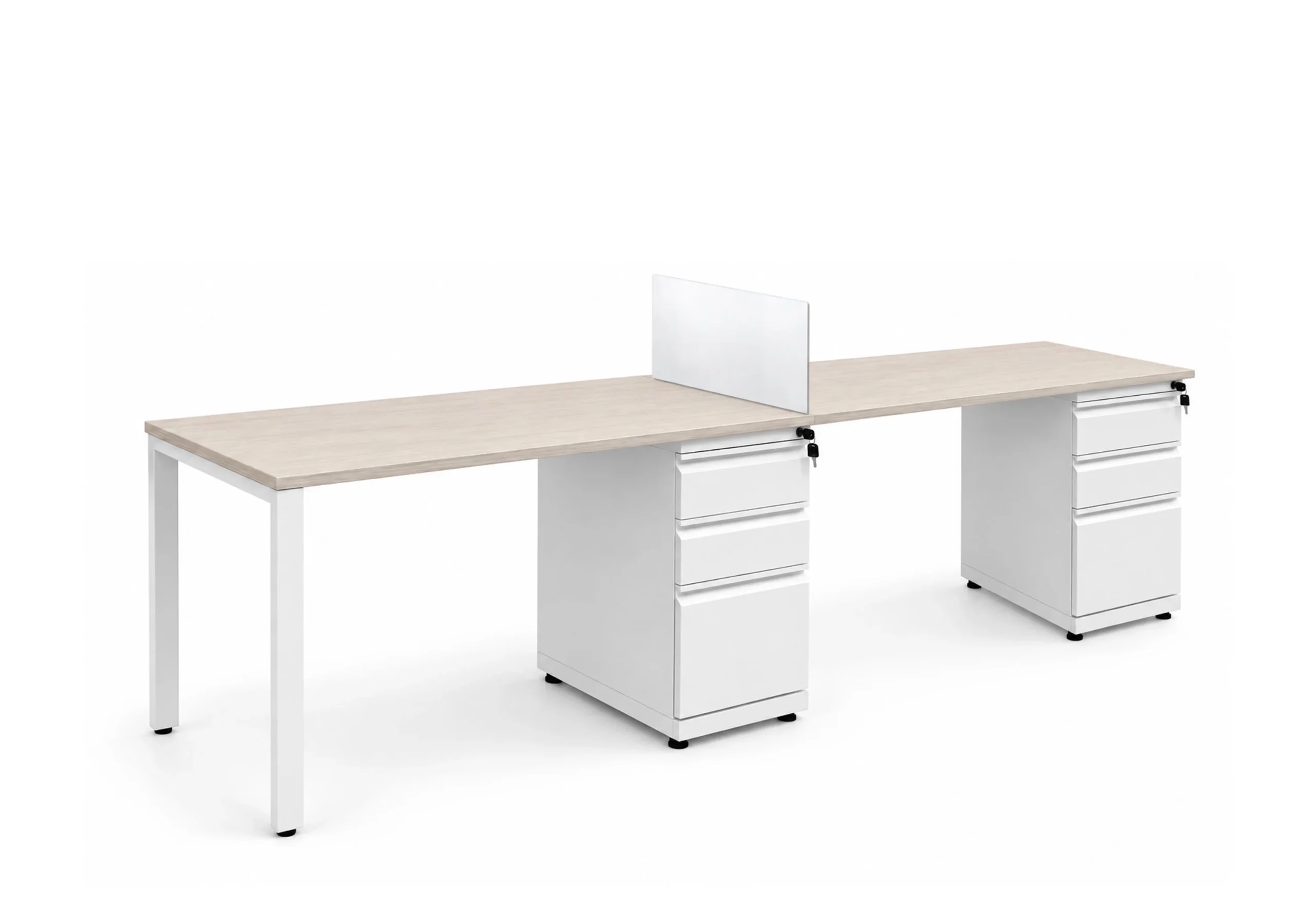 Modulo 2 puestos lineal recto con archivo NEON-LINEA BENCH