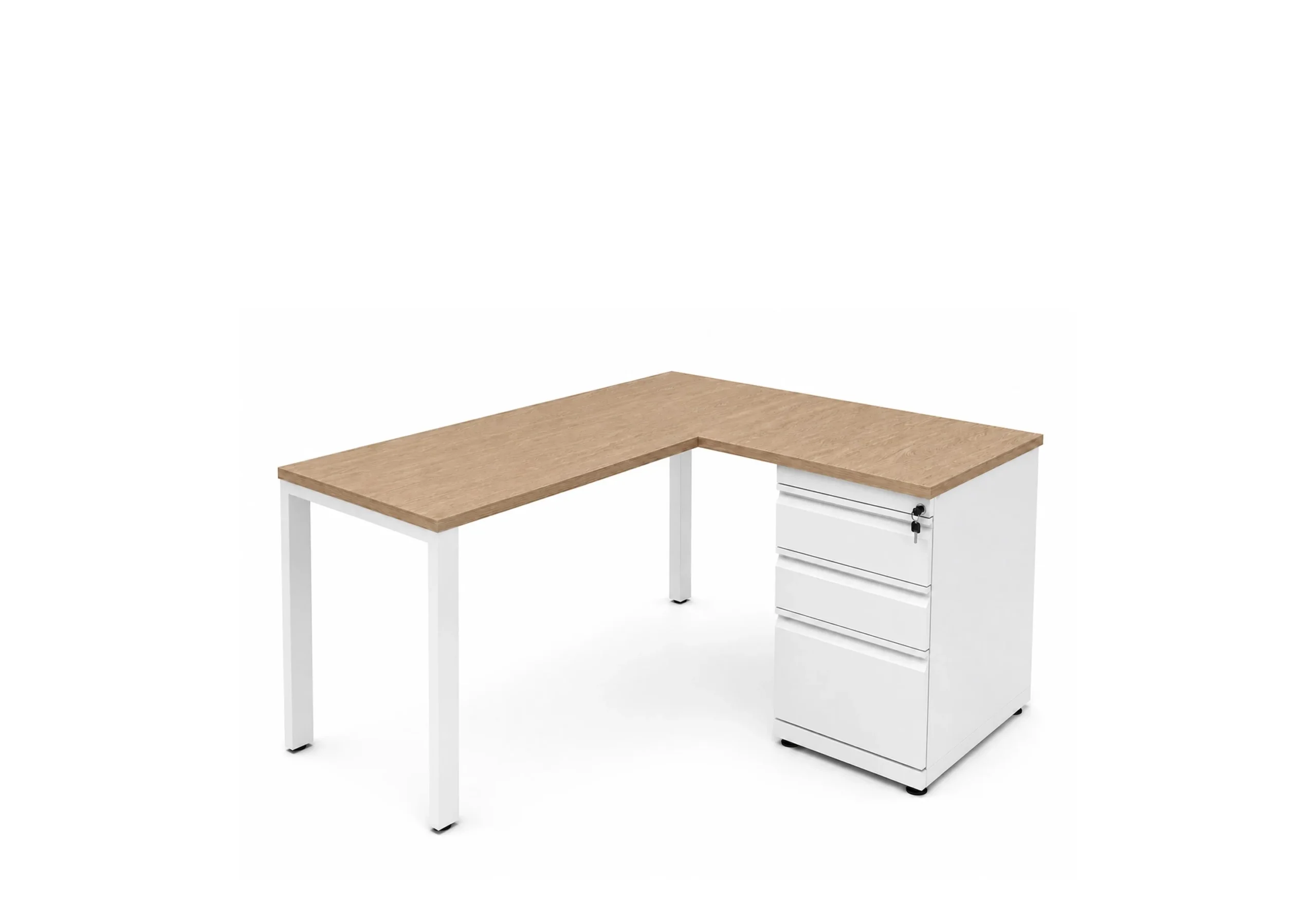 Escritorio con retorno y archivo NEON-LINEA BENCH