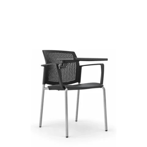 Silla Universitaria LOGAN PLÁSTICA negra