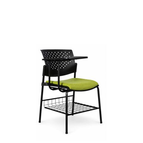 Silla universitaria BUTTERFLY ASIENTO TAPIZADO VERDE